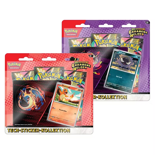 Pokemon Mega Entwicklung Erhabene Helden Tech Sticker Kollektion 3 Pack Blister
