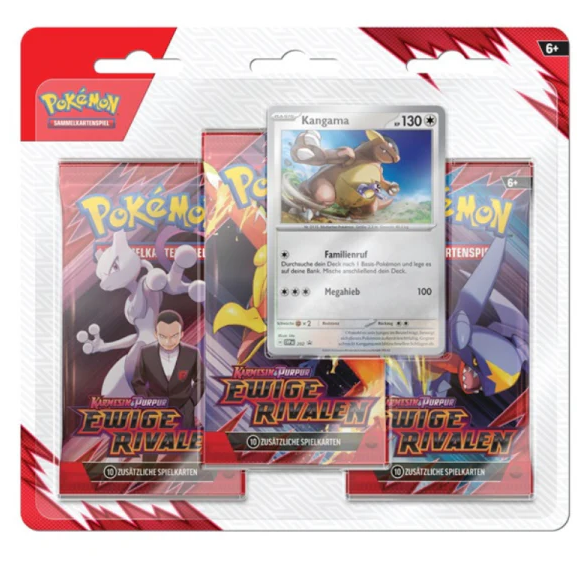 Pokemon Karmesin & Purpur Ewige Rivalen 3 Pack Blister