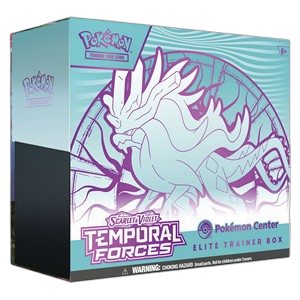 Pokemon Karmesin & Purpur Gewalten der Zeit Windewoge Pokémon Center Top-Trainer-Box Englisch