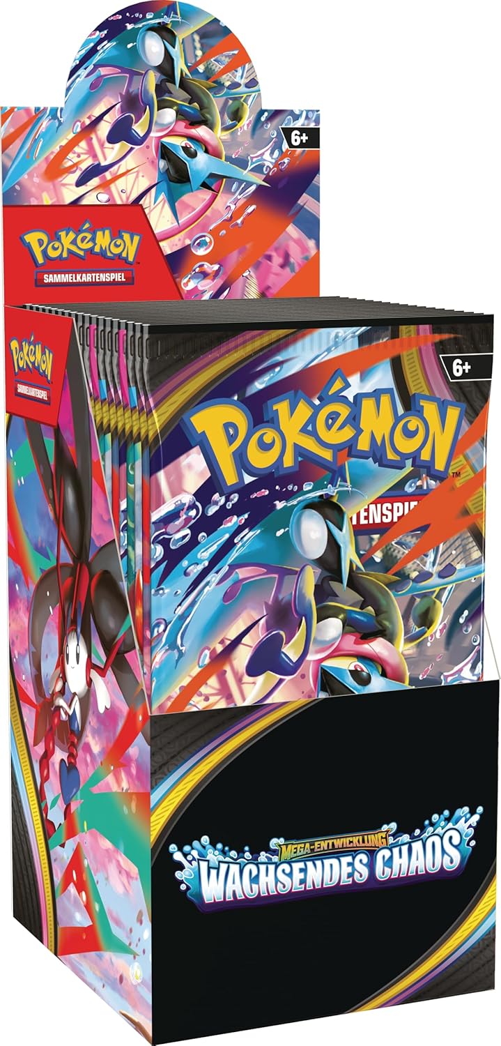 Pokemon Mega Entwicklung Wachsendes Chaos 18 Booster Display