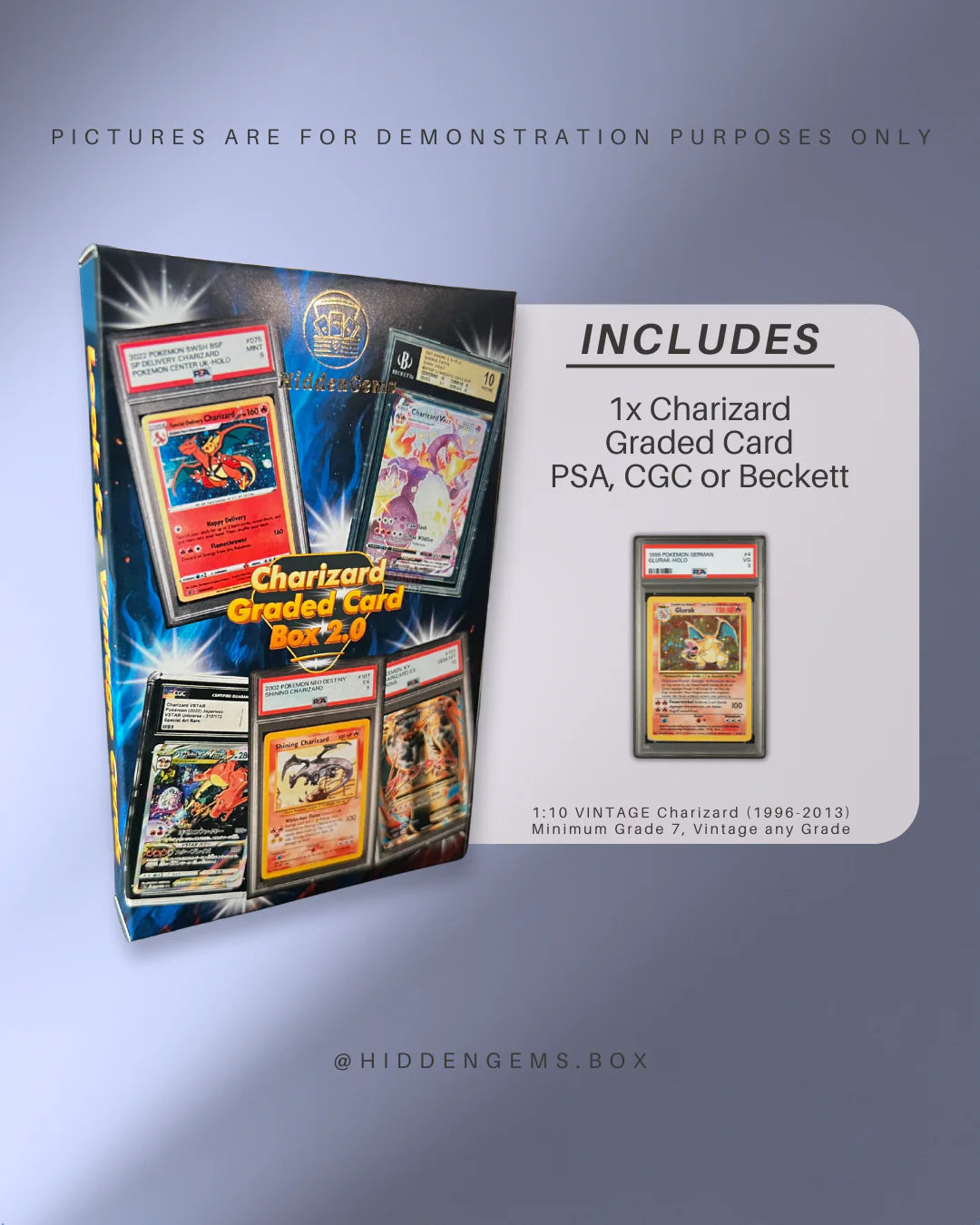 Hidden Gems Pokémon Graded Charizard Box 2.0