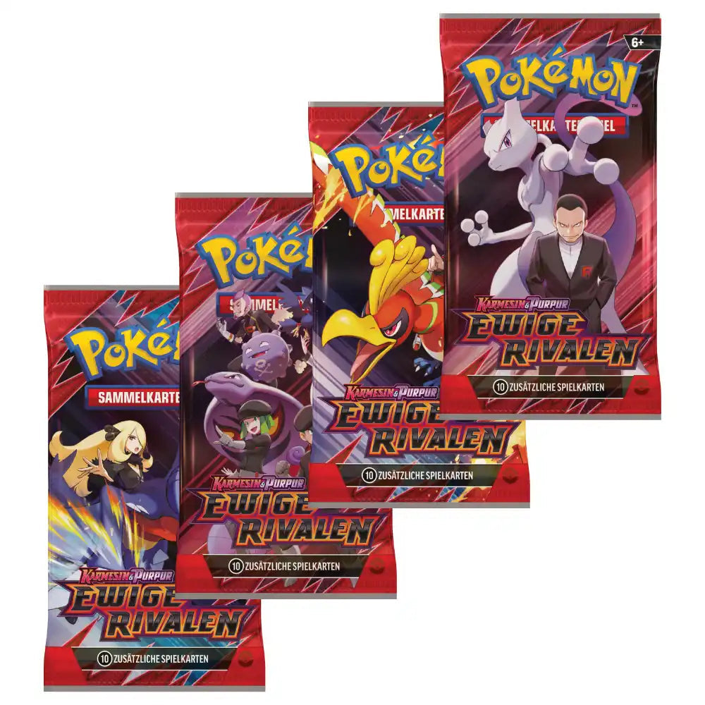 6x Pokemon Karmesin & Purpur Ewige Rivalen Booster
