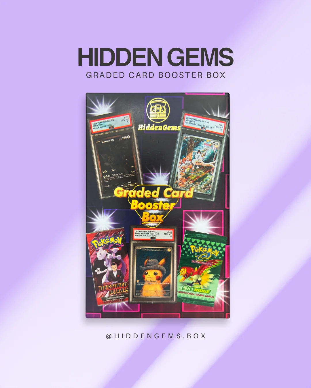 Hidden Gems Pokémon Graded Card Booster Box 2.0 - Minimum Grade 8