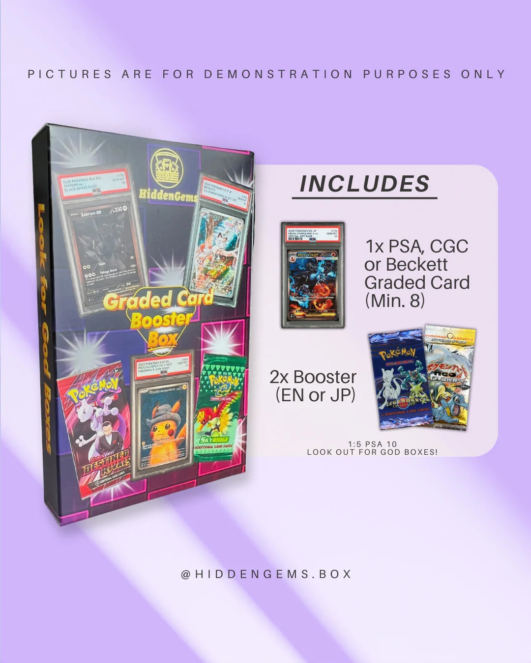 Hidden Gems Pokémon Graded Card Booster Box 2.0 - Minimum Grade 8