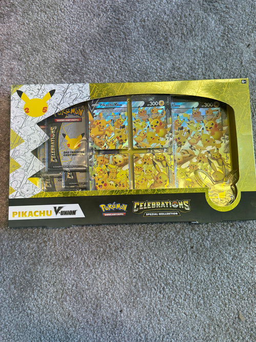 Pokemon 25th Celebrations Pikachu V-Union Spezial Kollektion