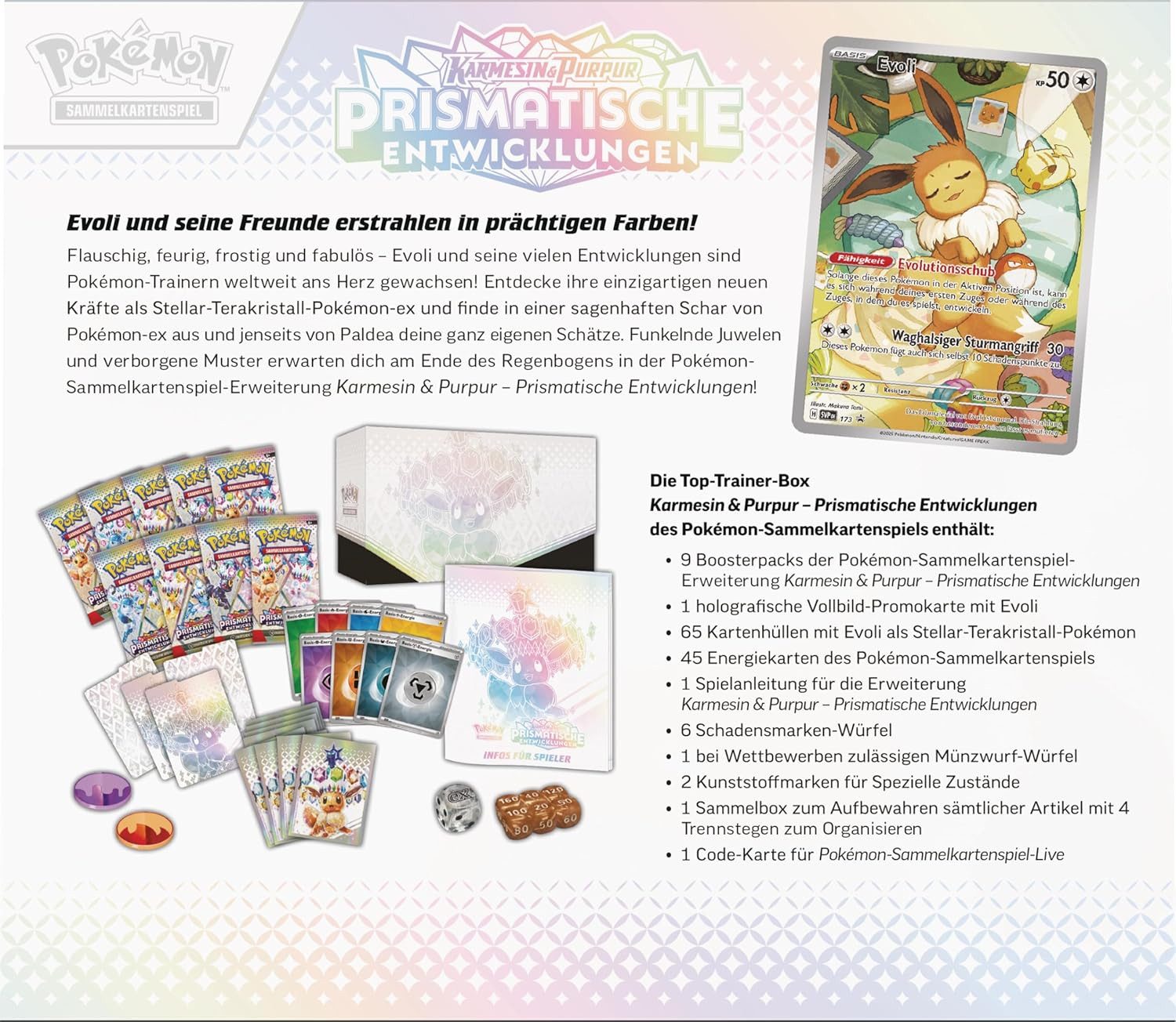 Pokémon Prismatische Entwicklungen - Top Trainer Box