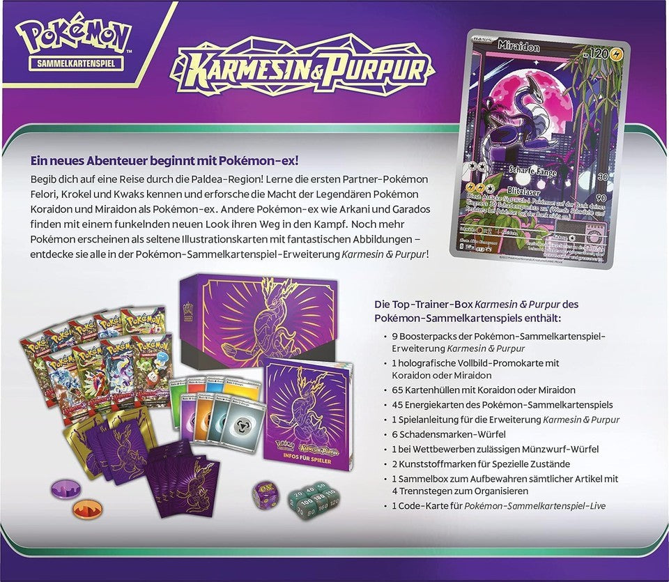 Pokémon Karmesin & Purpur - Top Trainer Box