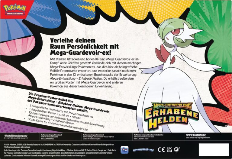 Pokemon Mega Entwicklung Erhabene Helden Premium Poster Kollektion