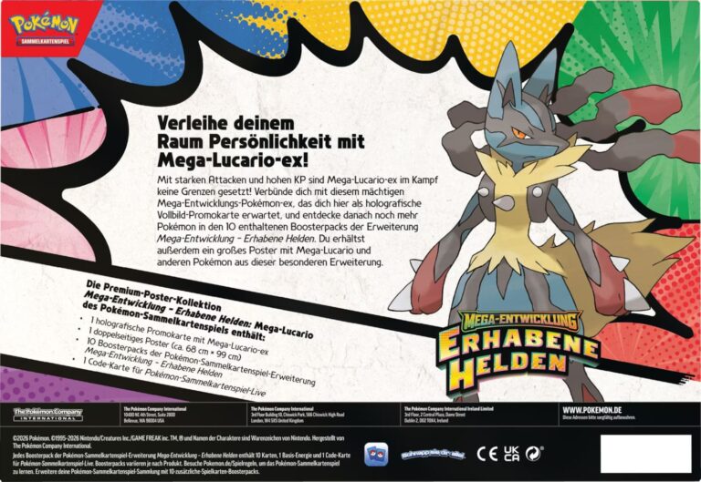 Pokemon Mega Entwicklung Erhabene Helden Premium Poster Kollektion