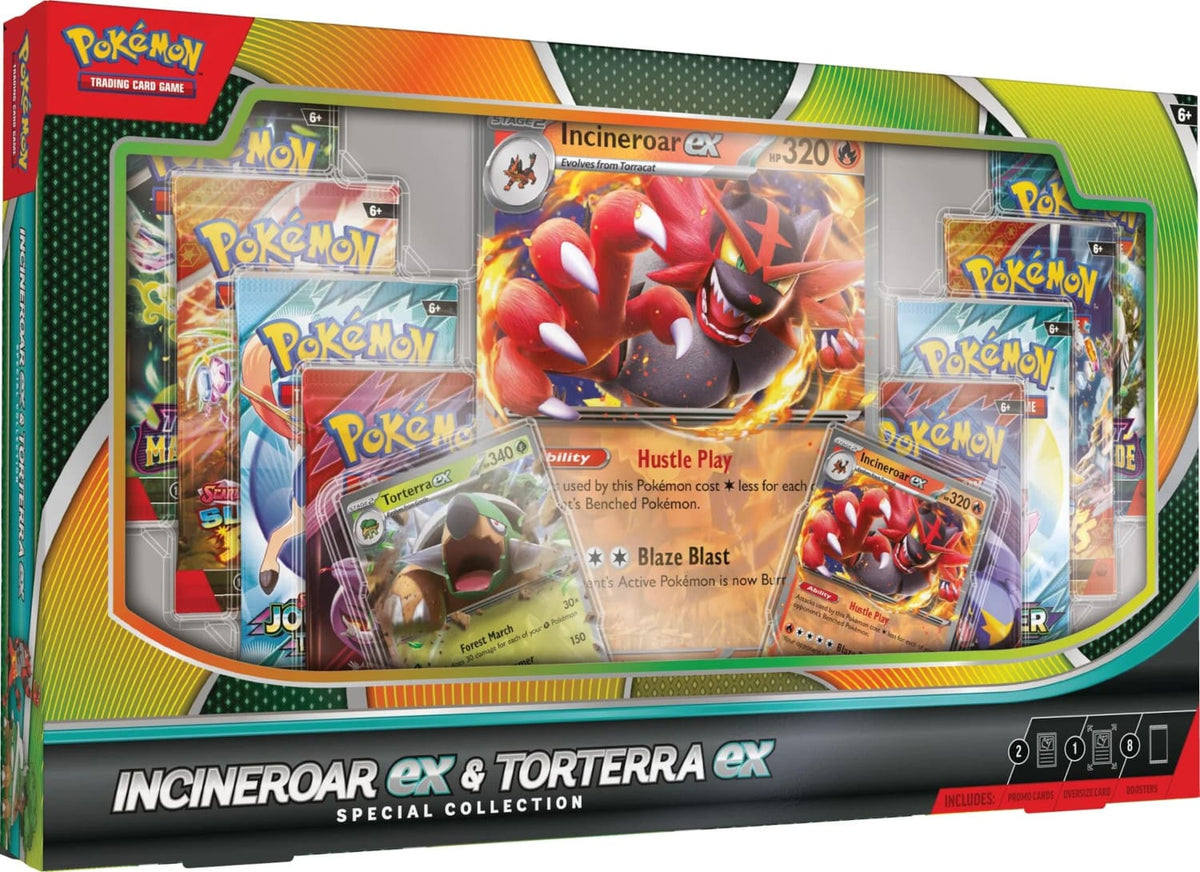 Pokemon Incineroar ex & Torterra ex Special Collection Englisch