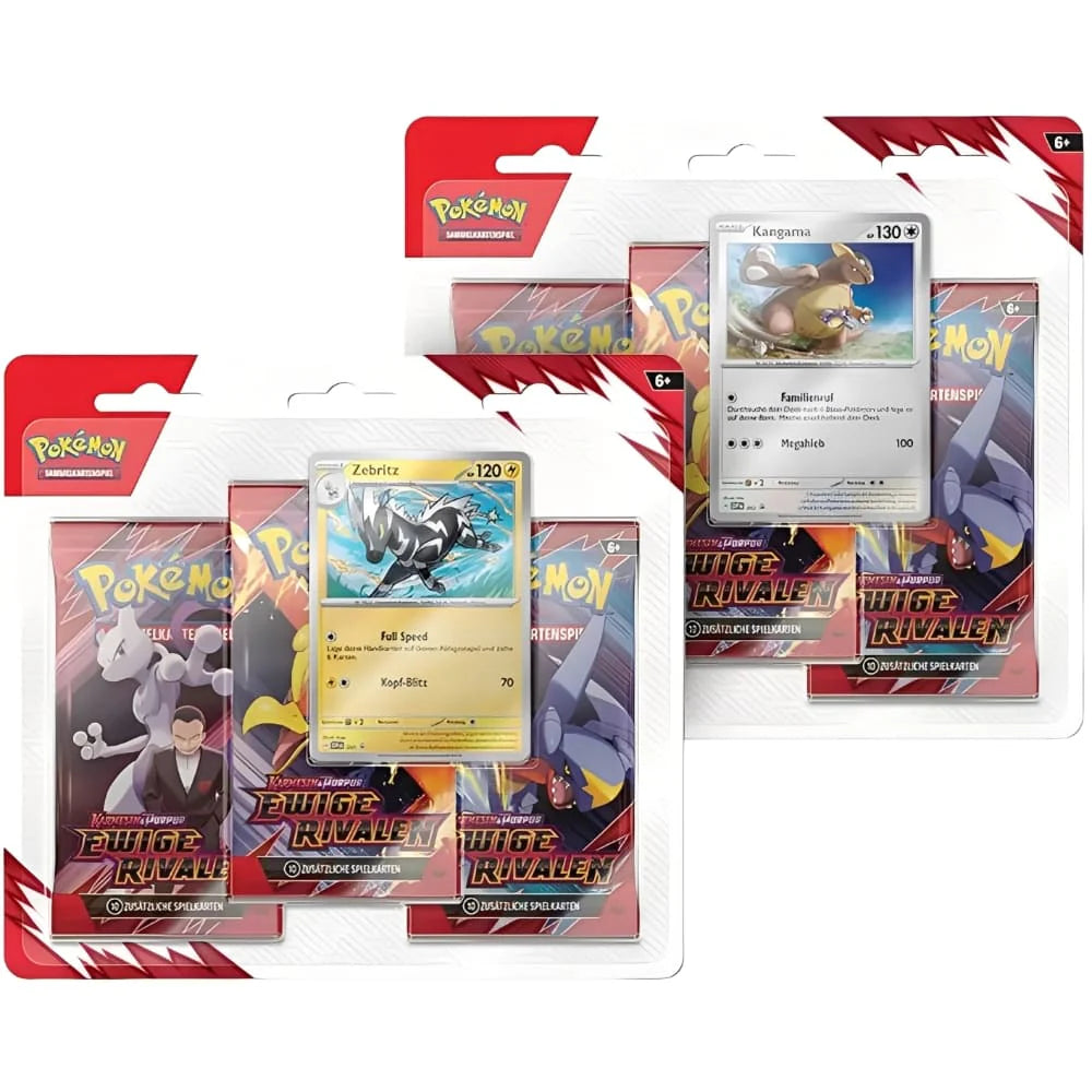 Pokemon Karmesin & Purpur Ewige Rivalen 3 Pack Blister
