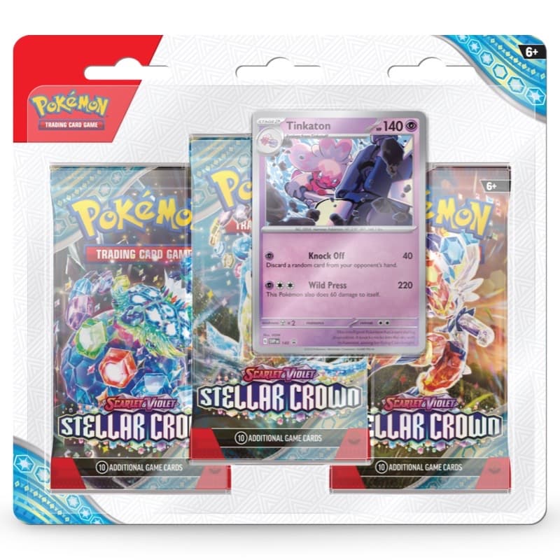Pokemon Stellarkrone 3-Pack Blister Englisch
