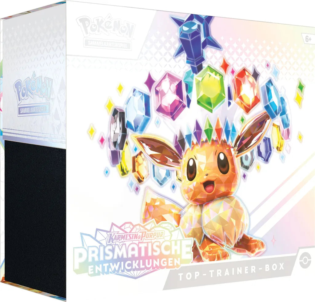 Pokemon Karmesin & Purpur Prismatische Entwicklungen Top Trainer Box