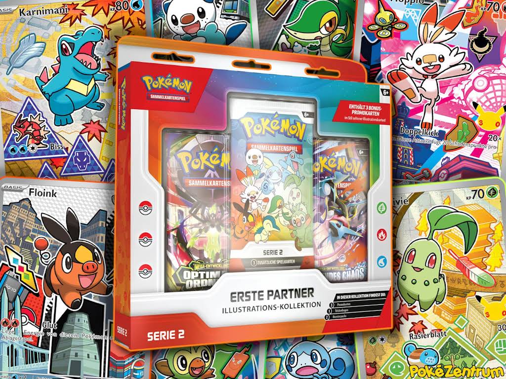 Pokemon Mega Entwicklung Erste Partner Illustrations Kollektion Serie 2
