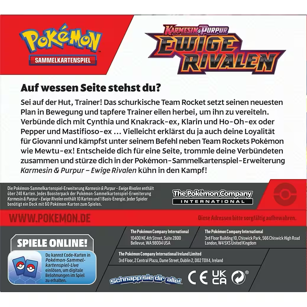 Pokémon Ewige Rivalen - Display 36er