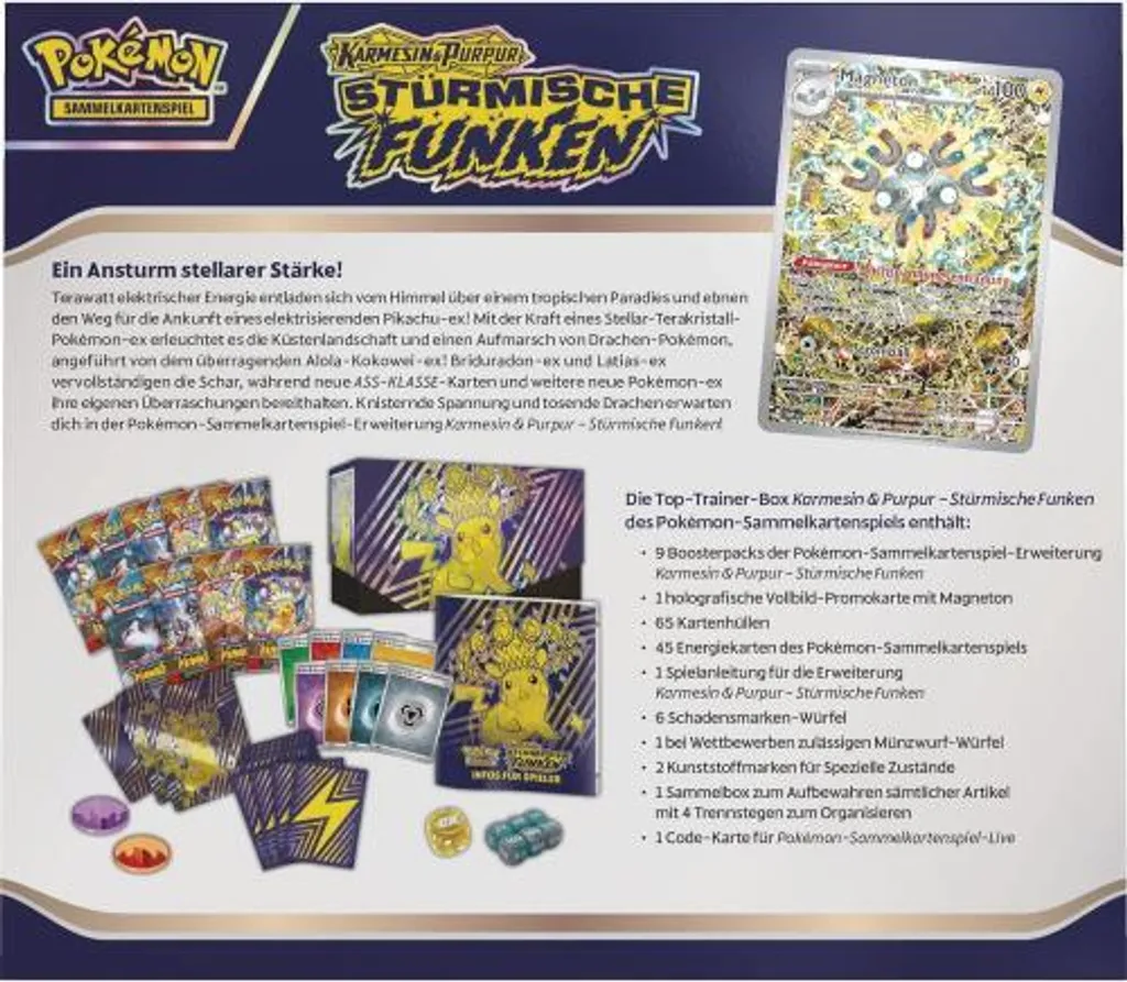 Pokémon Stürmische Funken - Top Trainer Box