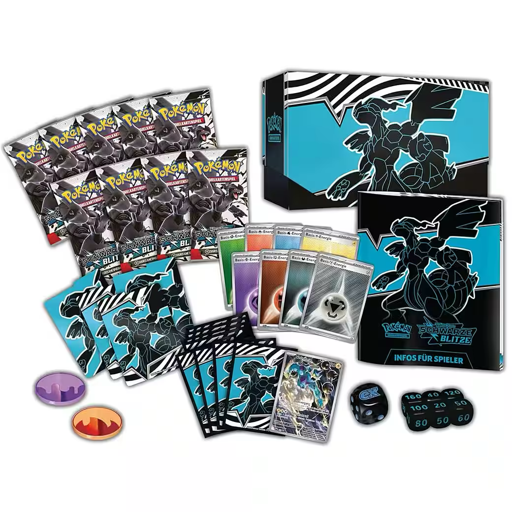 Pokémon Schwarze Blitze & Weiße Flammen - Top Trainer Box Zekrom