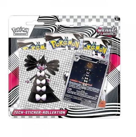 Pokemon Karmesin & Purpur Weiße Flammen Tech Sticker Kollektion