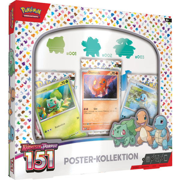 Pokemon Karmesin & Purpur 151 Poster Kollektion
