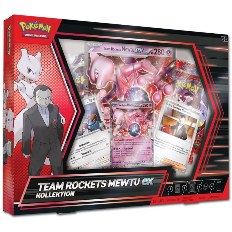 Pokemon Team Rockets Mewtu EX Kollektion