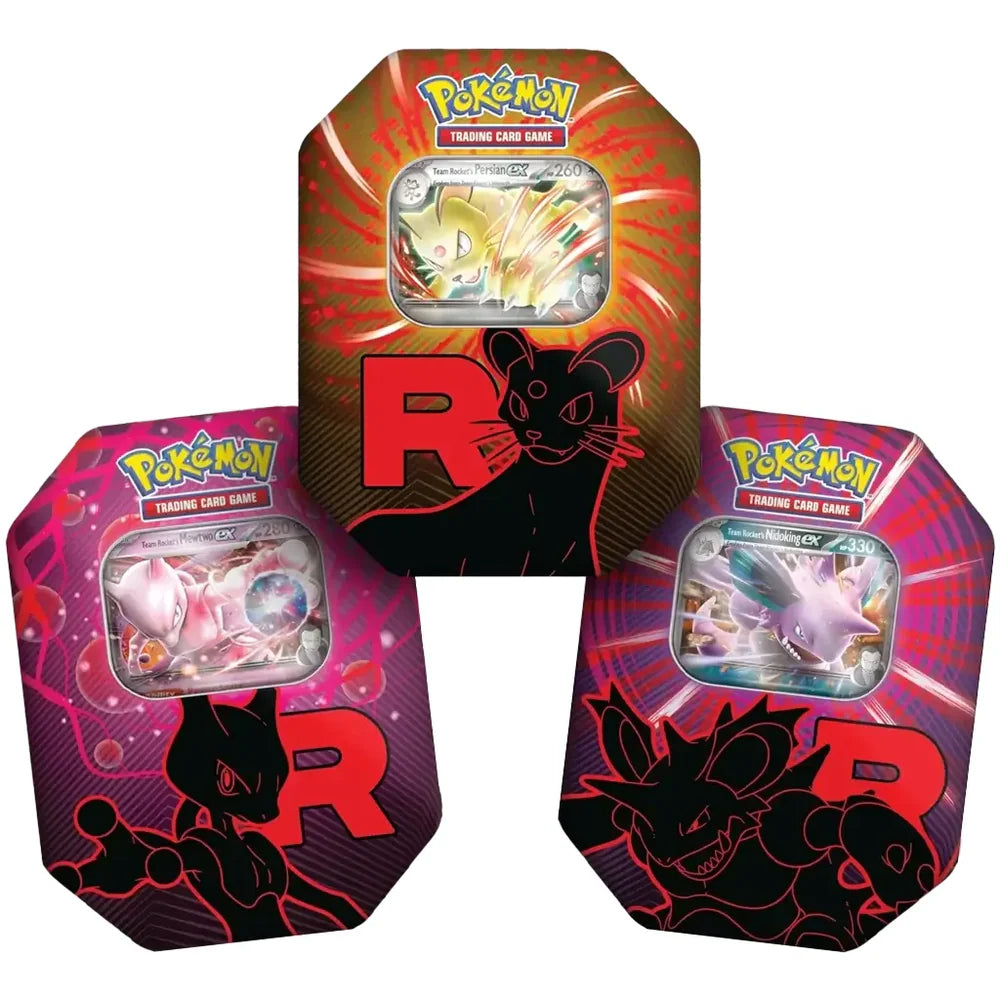 Pokemeon Karmesin & Purpur Team Rocket Tin Box